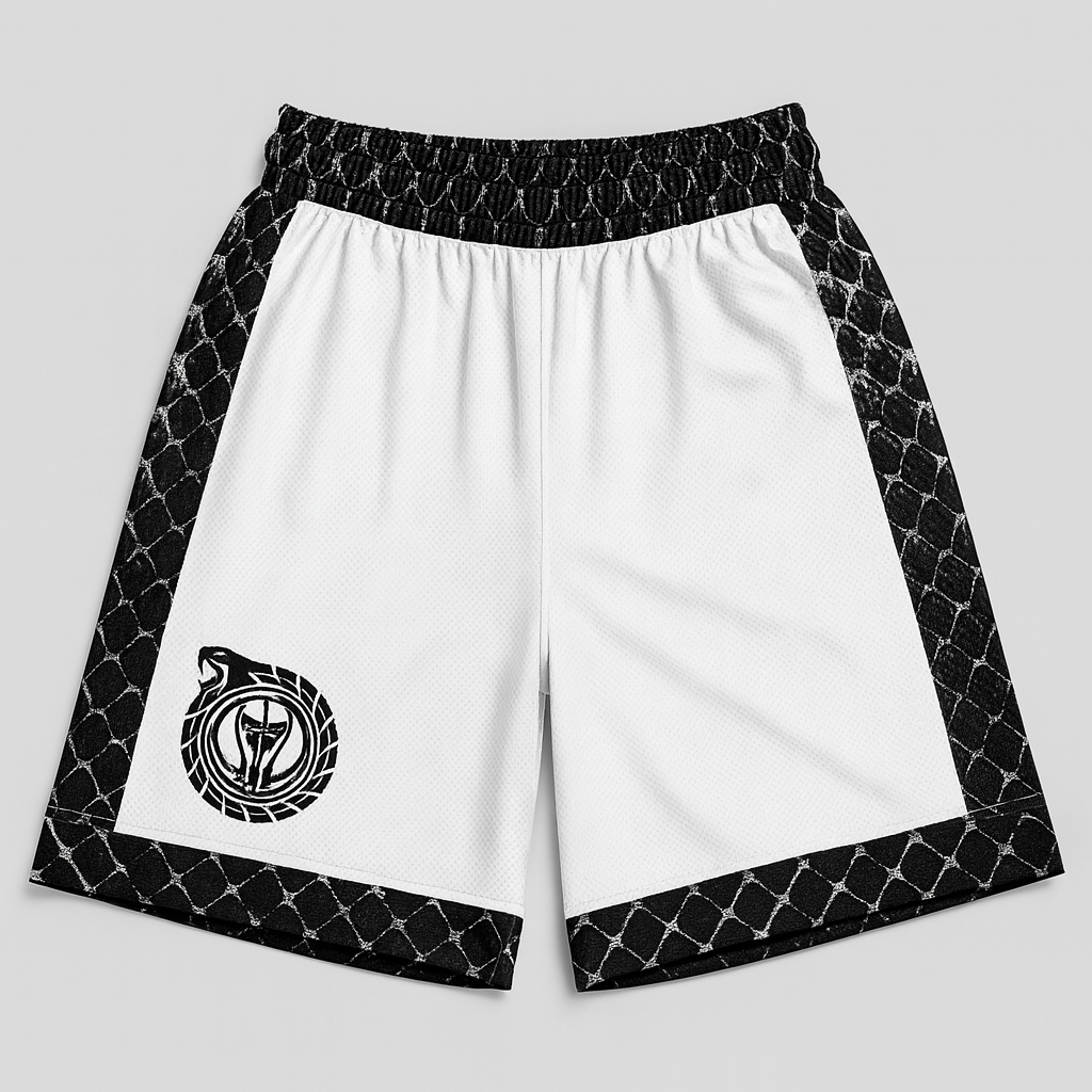 Viperstrike Elite White Basketball Shorts