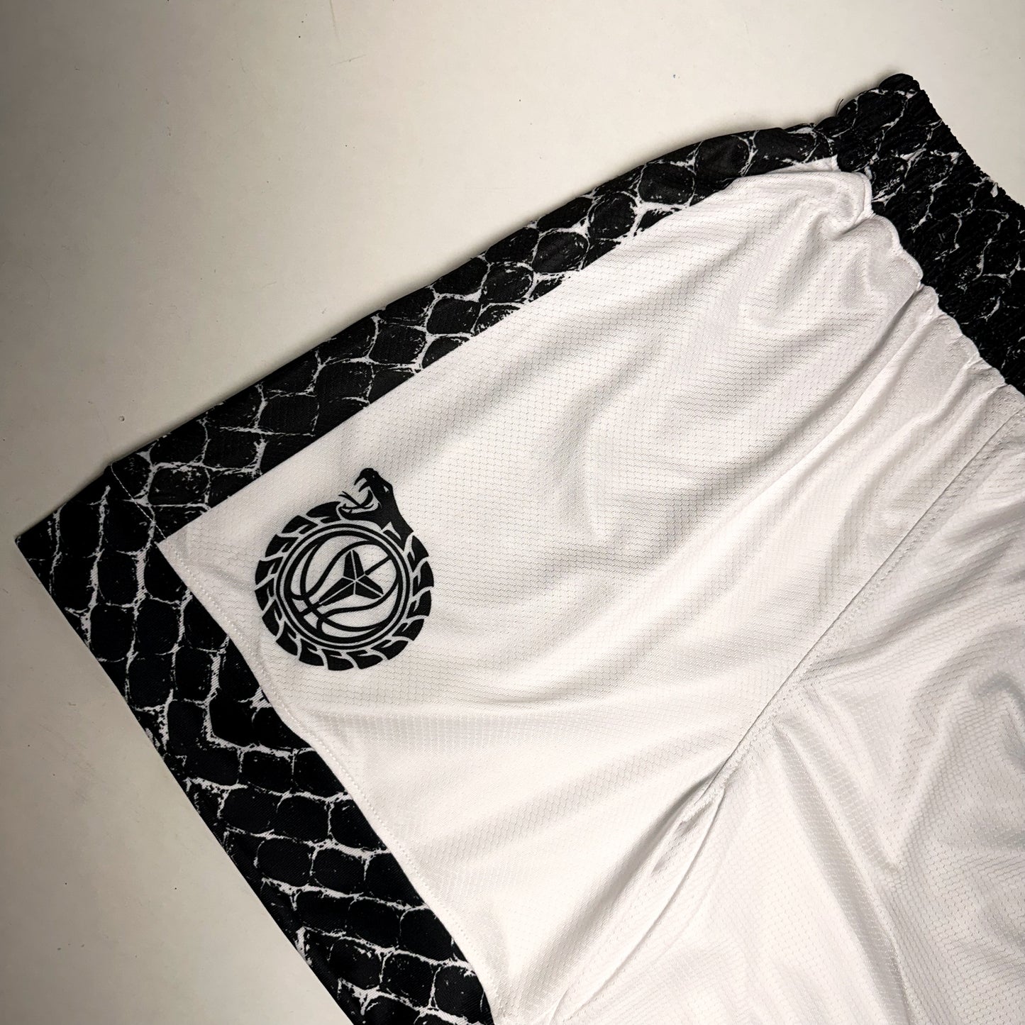 Viperstrike Elite White Basketball Shorts